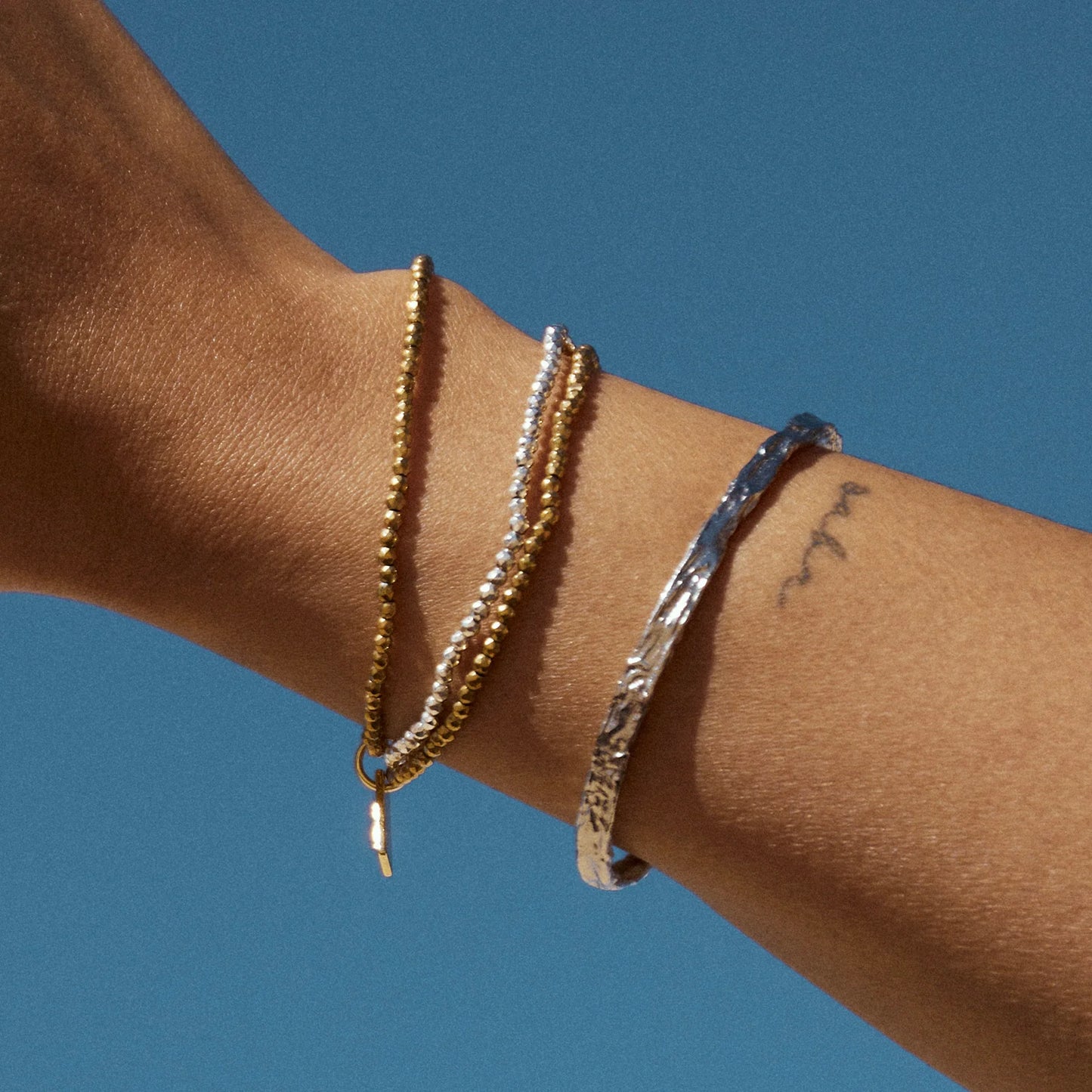 Helios Cuff Bracelet | Silver