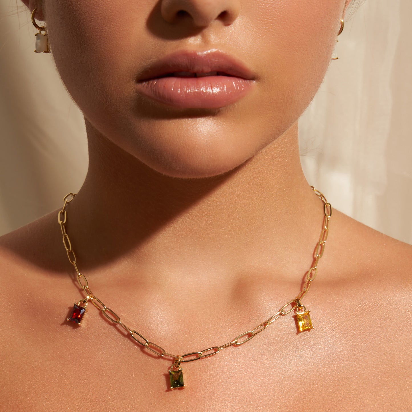Valencia Gold Stacking Necklace