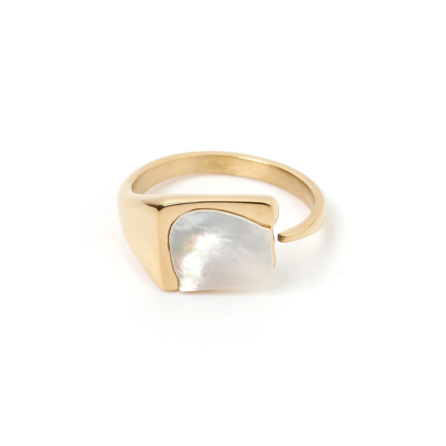 Cleo Ring | Gold & Mother of Pearl