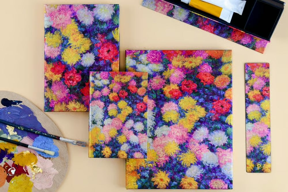 Double sided Bookmark | Monet’s Chrysanthemums