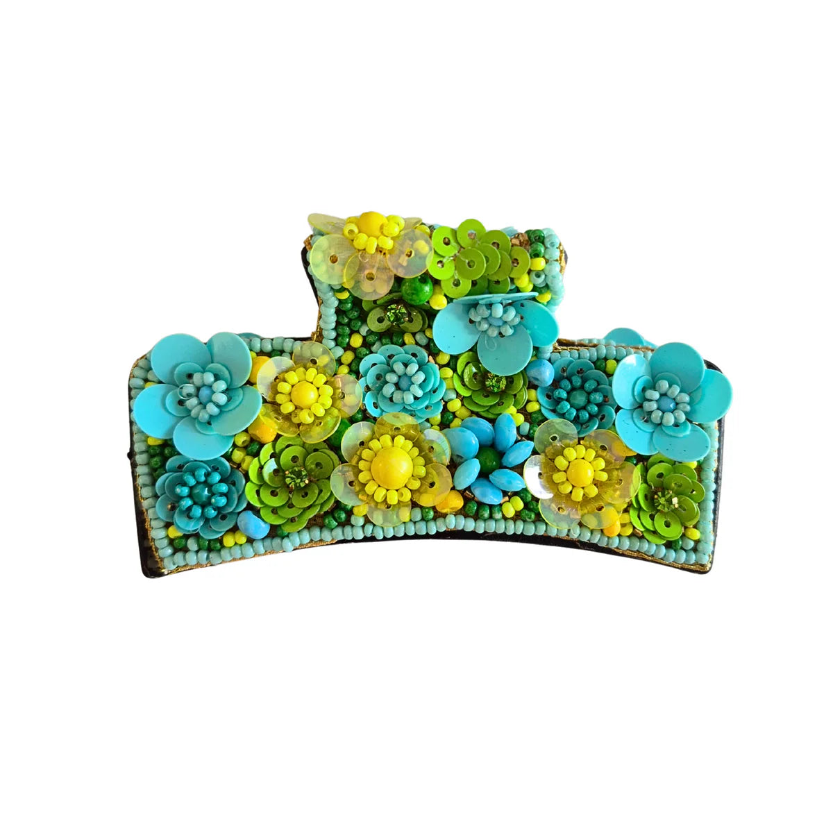 Beaded Hair Clip | Blue