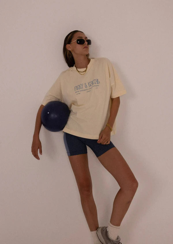Pinky & Kamal Logo Tee | Cream