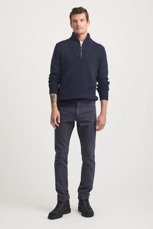 Lambswool Half Zip | French Navy