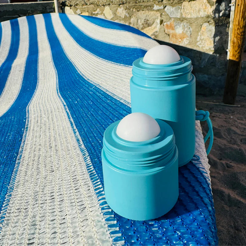 100ml Sky Blue Refillable Roll-On Applicator