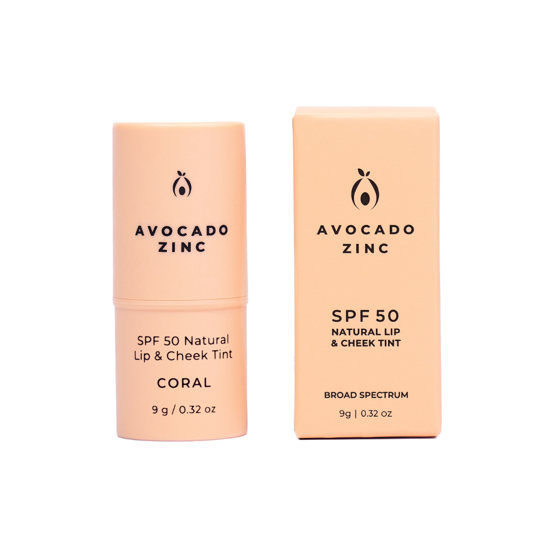 SPF 50 Natural Lip & Cheek Tint | Coral