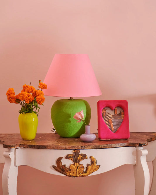 Desert Rose Heart Velvet Photo Frame