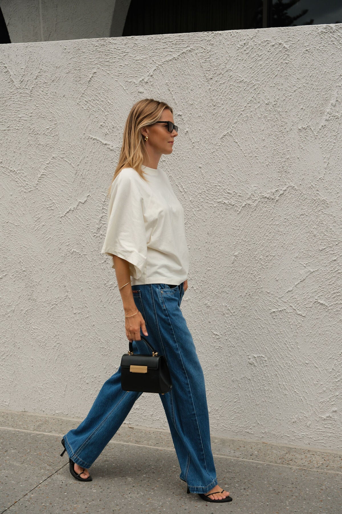 Lucy Relaxed Sleeve Tee | Milk