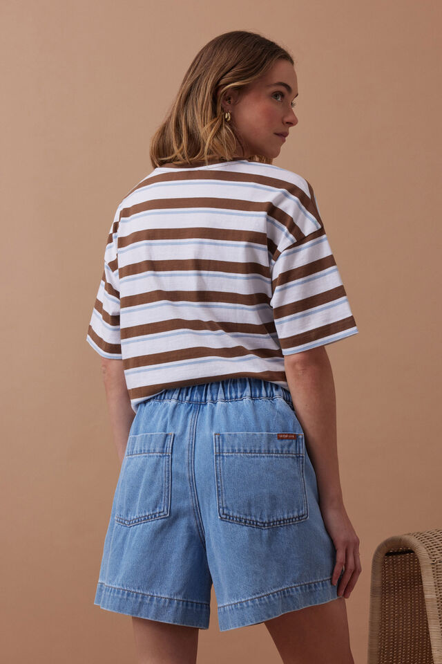 Darcy Relaxed Everyday Short | Mid Blue Wash