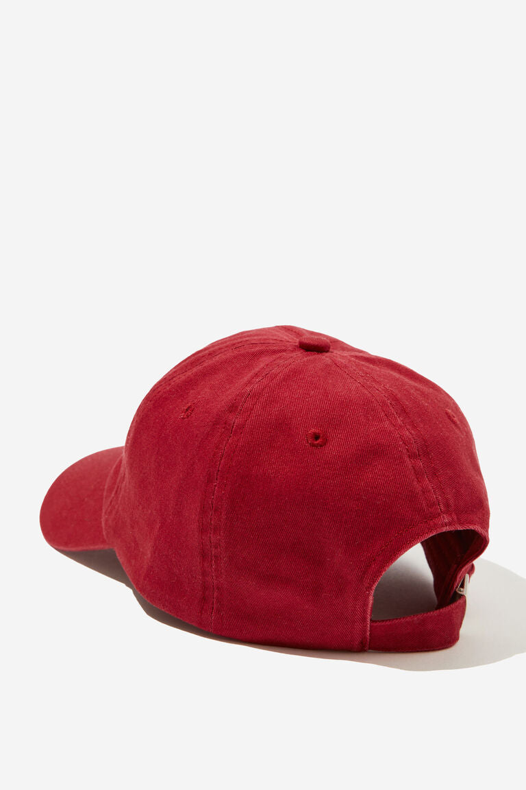 Pip Everyday Cap | Deep Red/Ecru