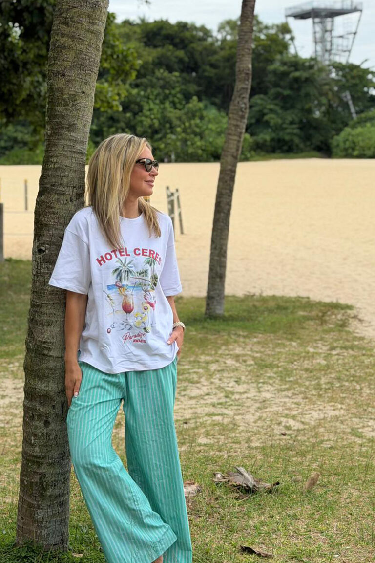 The Lounge Pant | Zesty Green Stripe