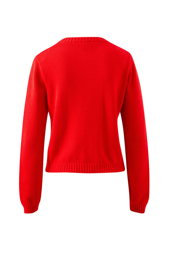 Nelly Cardigan | Fiery Red