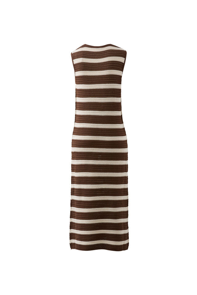 Margot Mesh Knit Tank Midi Dress
