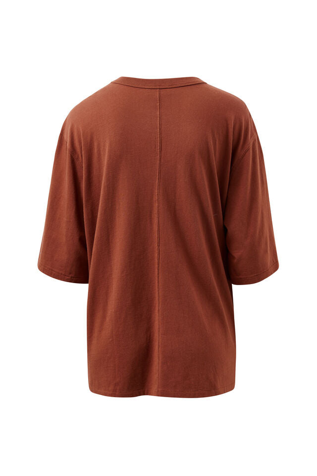 Liv Oversized Tee | Ginger/Farmers Market