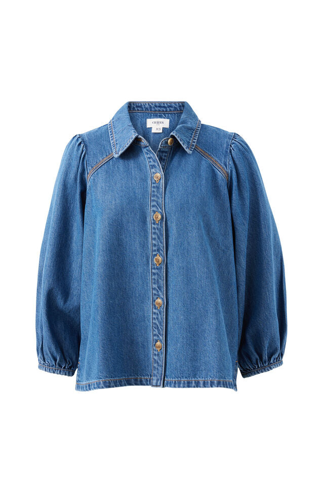 Lenny Shirt | Fresh Indigo