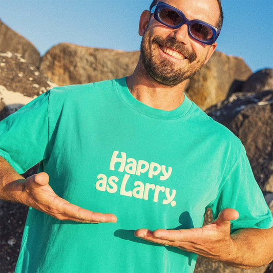 Happy As Larry Regular Tee | Green