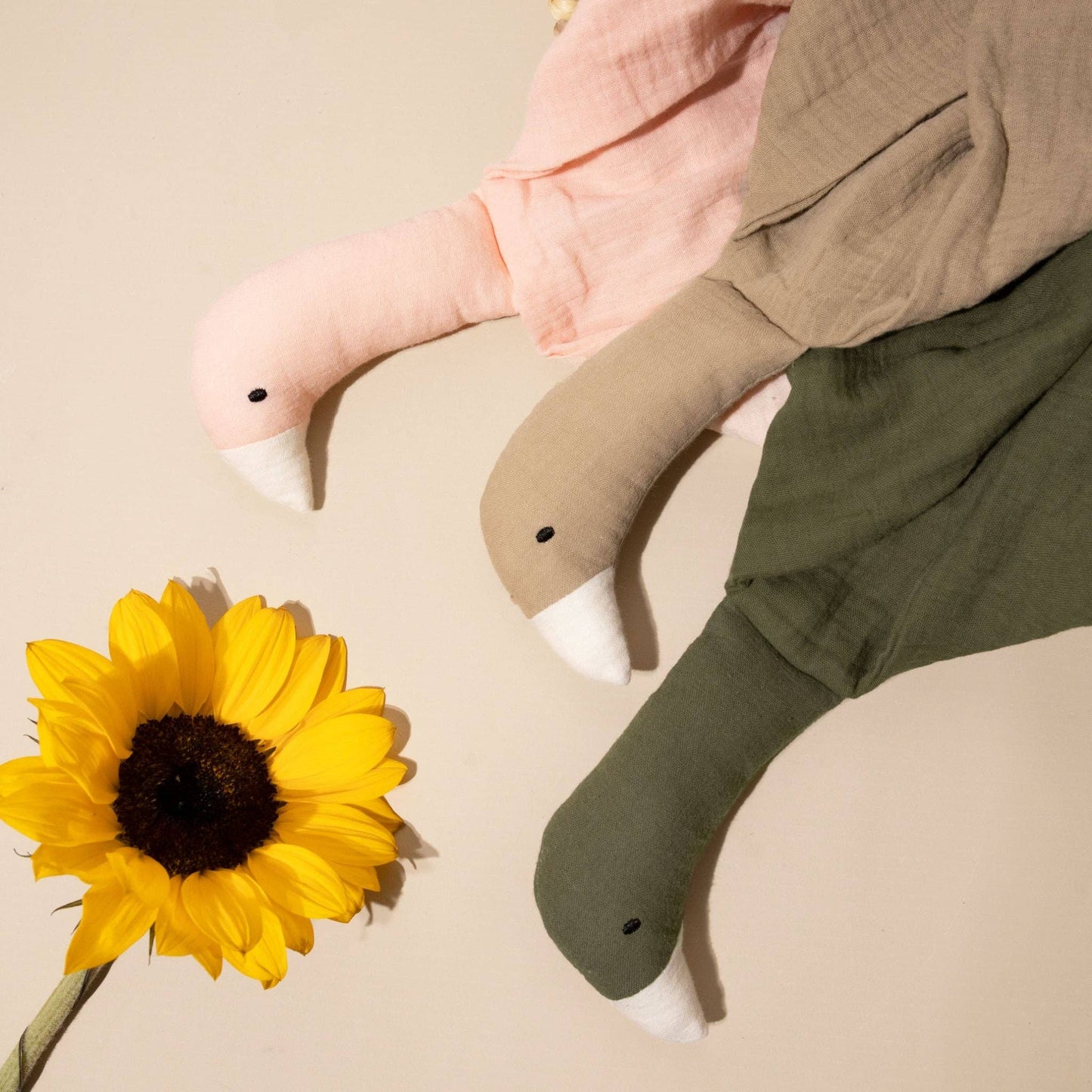 **LANDING SOON** Goose Comforter Baby Security Blanket - Sandrift