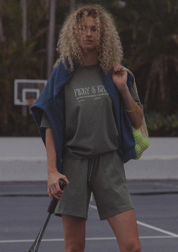 Pinky & Kamal Logo Tee | Sage