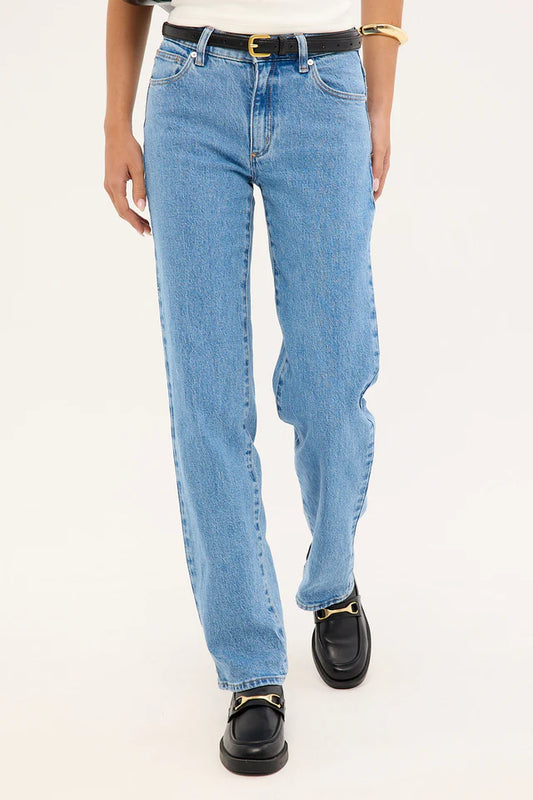 95 Mid Straight Denim Jean | Debbie Blue
