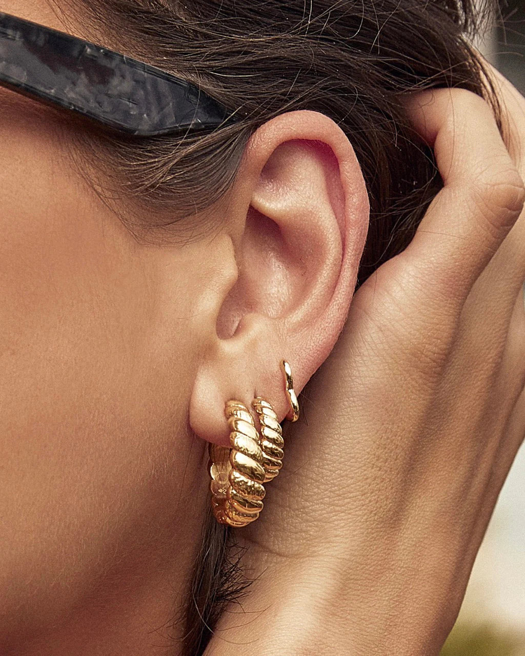 Tilly Gold Hoop Earrings