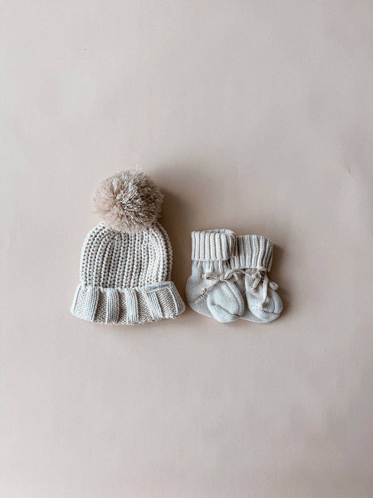 Chunky Cotton Beanie | Oat