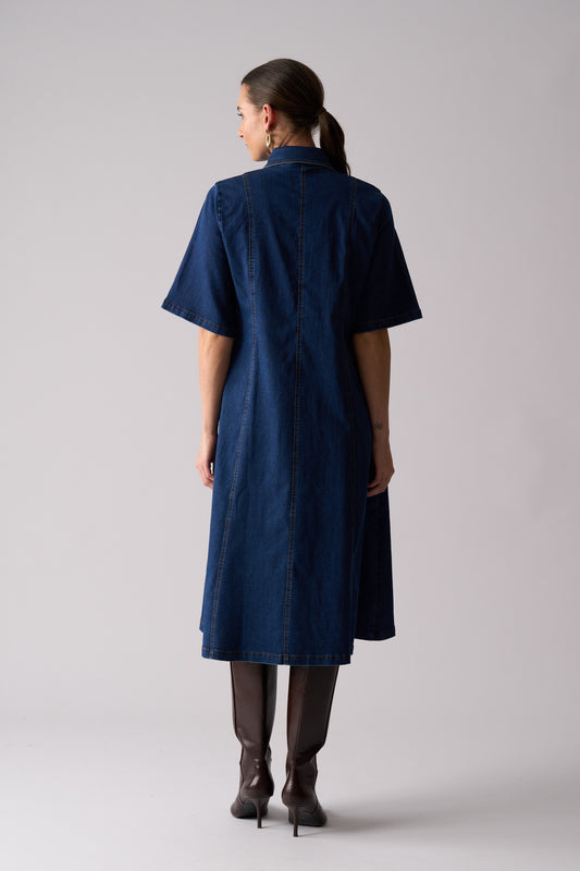 Rhythm and Blues Dress | Indigo