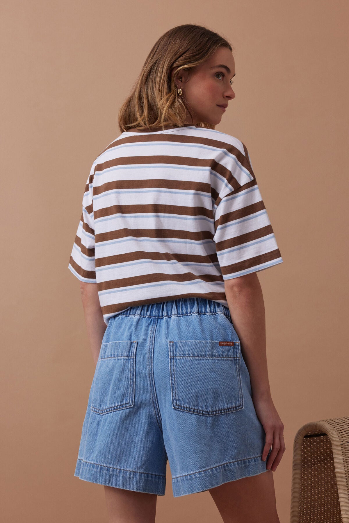 Darcy Relaxed Short | Mid Blue Wash