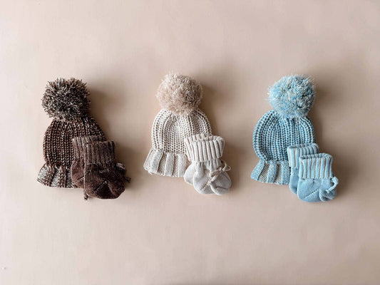 Chunky Cotton Beanie | Sky