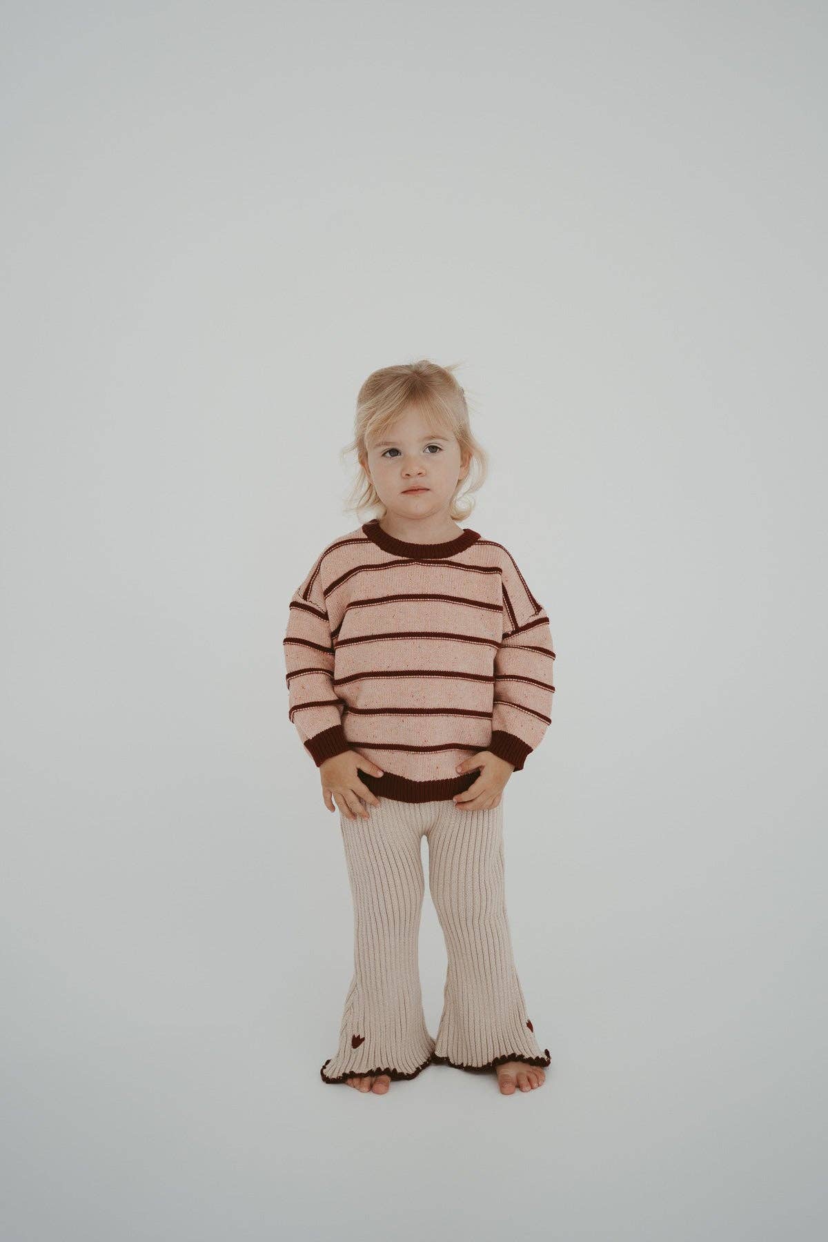Raised Cotton Knit Jumper | Sherbet Berry