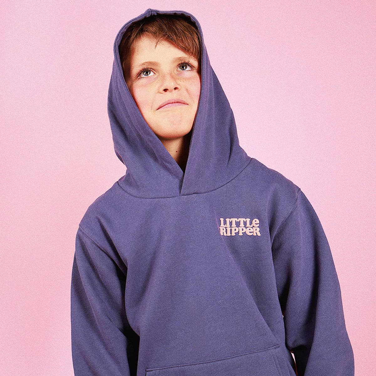 Little Ripper Kids Slang Hoodie in Navy