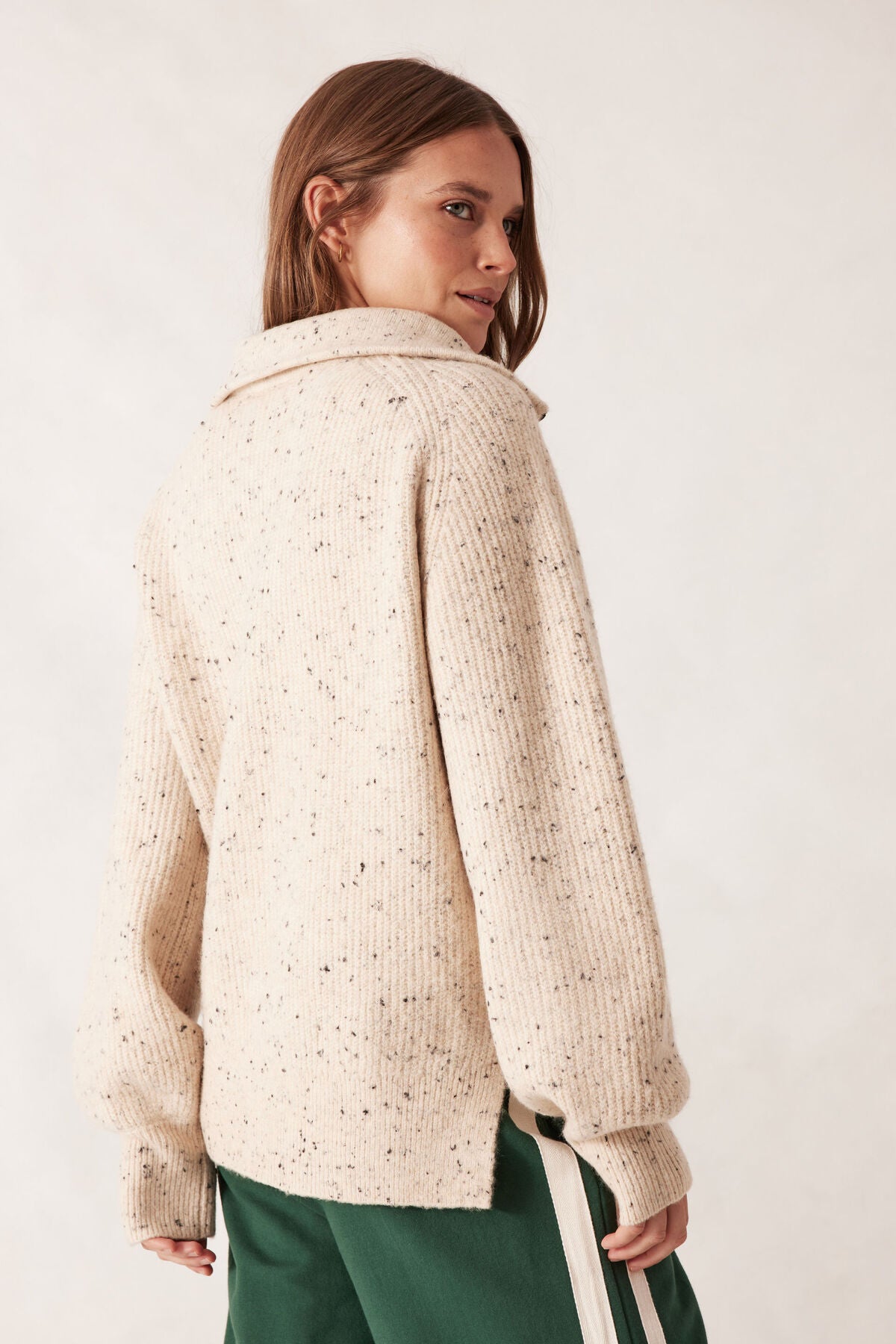 Slouchy Zip Knit