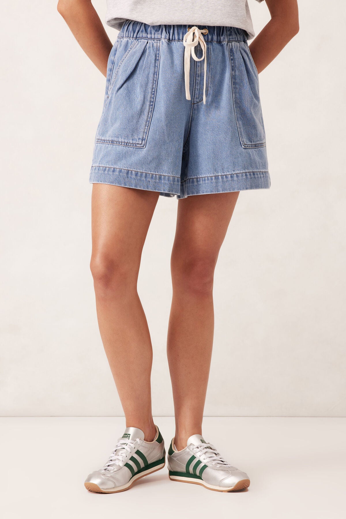 Darcy Relaxed Short | Mid Blue Wash