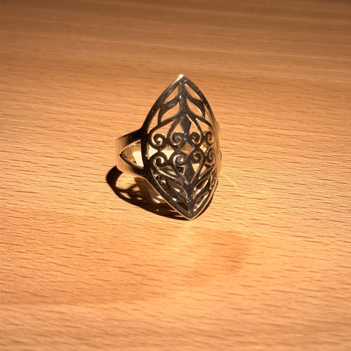 Ornate Filigree Statement Ring | Size 9