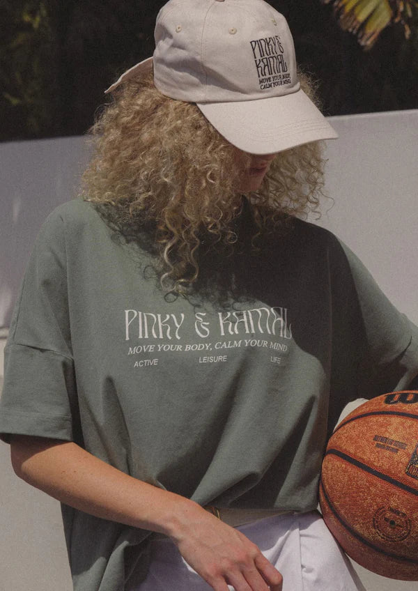 Pinky & Kamal Logo Tee | Sage