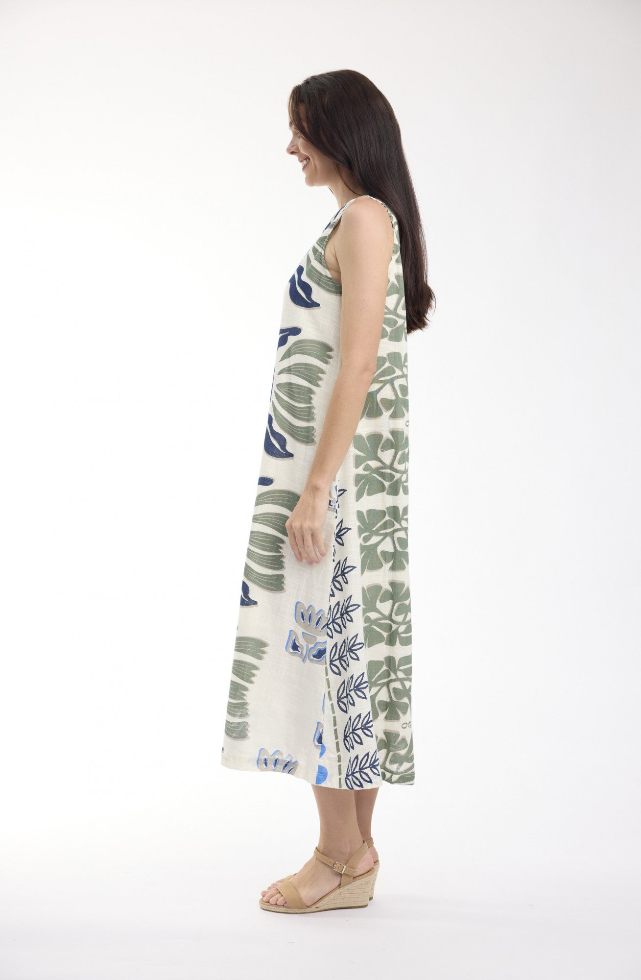 Liberte Sleeveless Midi Dress | White