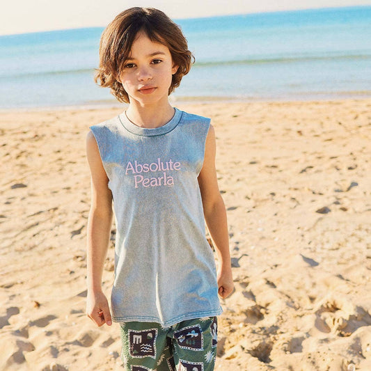*COMING SOON* Absolute Pearla Kids Muscle Tank in Light Blue
