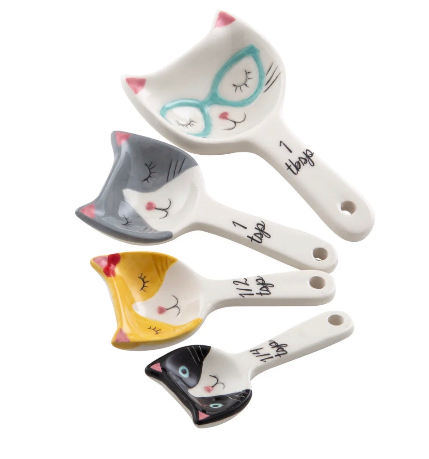 Davis & Waddell Kitty Crew Set of 4 Measuring Spoons