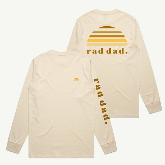 Rad Dad Tonal Long Sleeve Tee | Natural