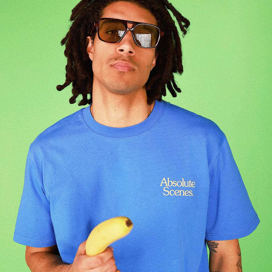 Absolute Scenes Slang Tee In Blue
