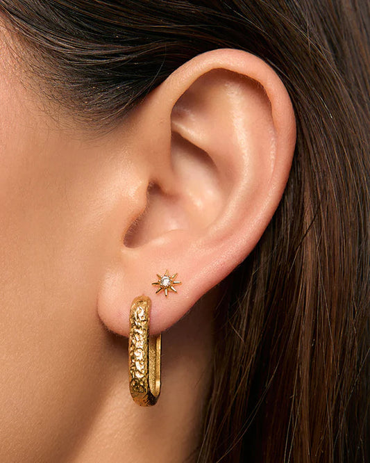 Zadie Flat Back Earrings | Gold