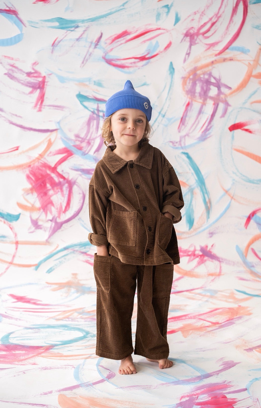 Organic Super Pixie Knit Beanie | Colbalt