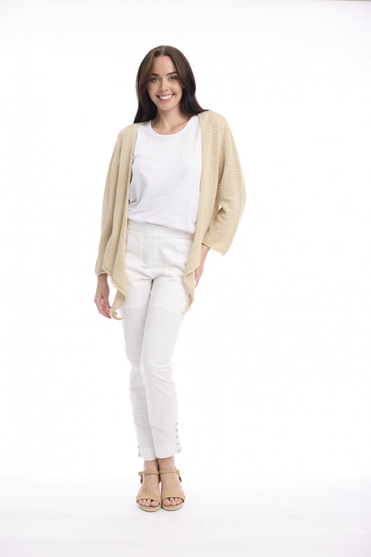Knit Tie Shrug | Sand