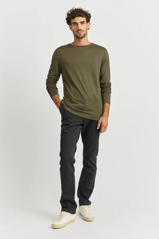 Merino Long Sleeve T-Shirt | Khaki