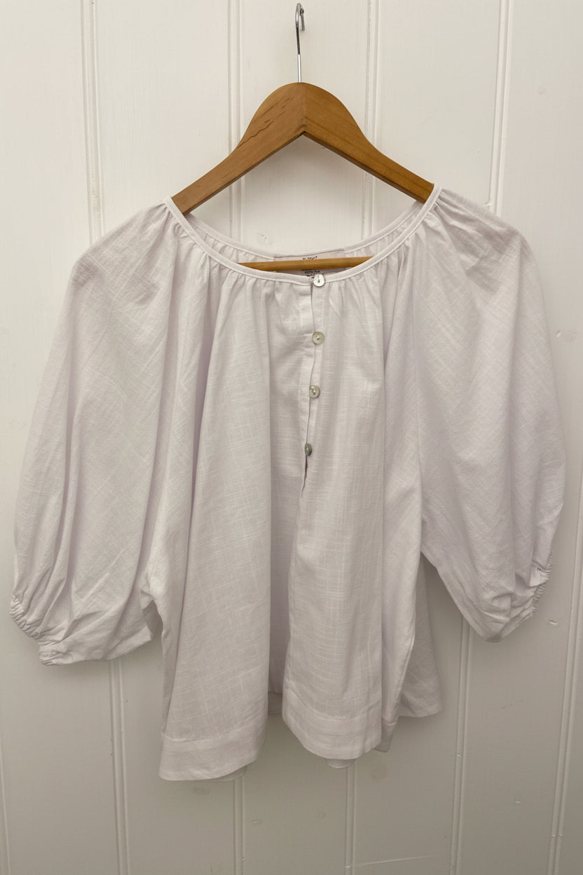 Georgie Linen Shirt | White