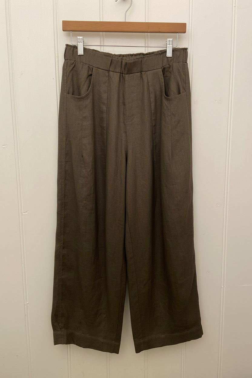 Bayley Linen Pant | Olive