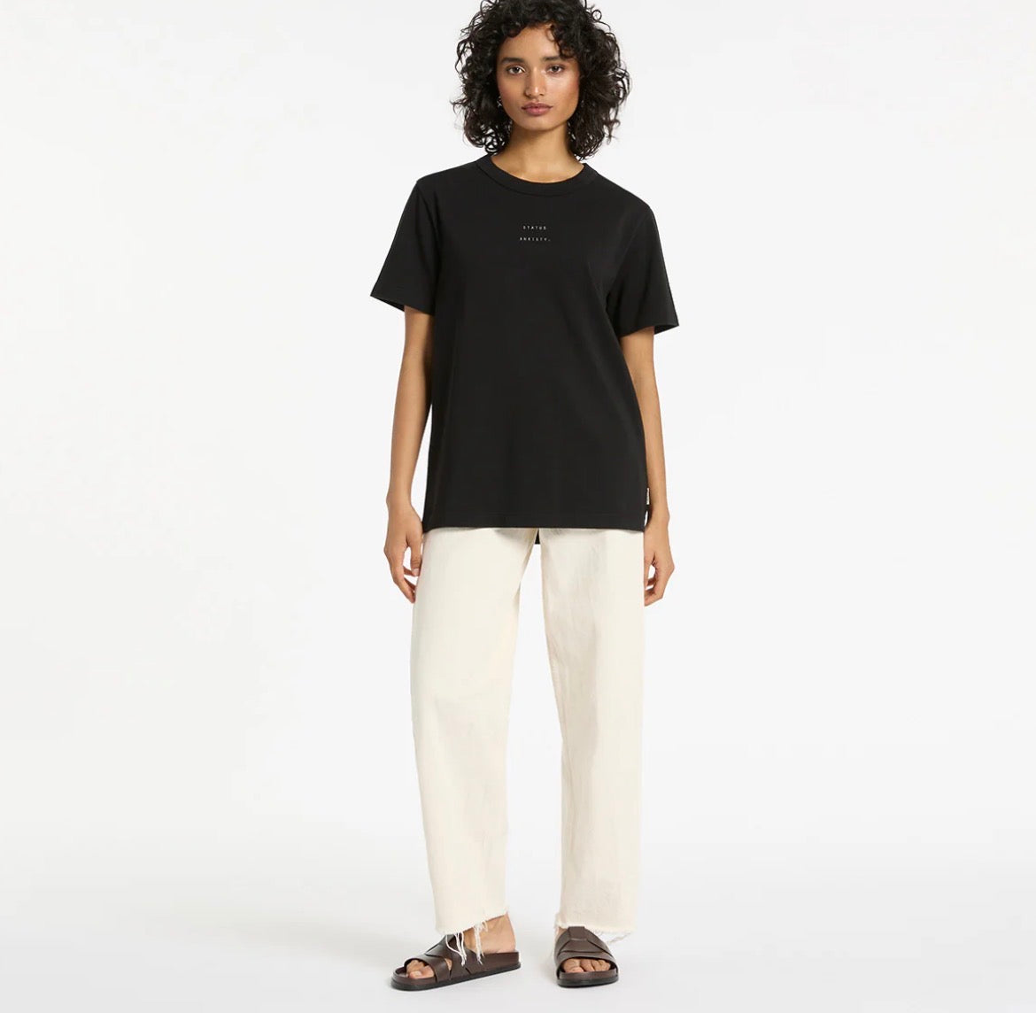 Status Anxiety Feels Right Tee | Black