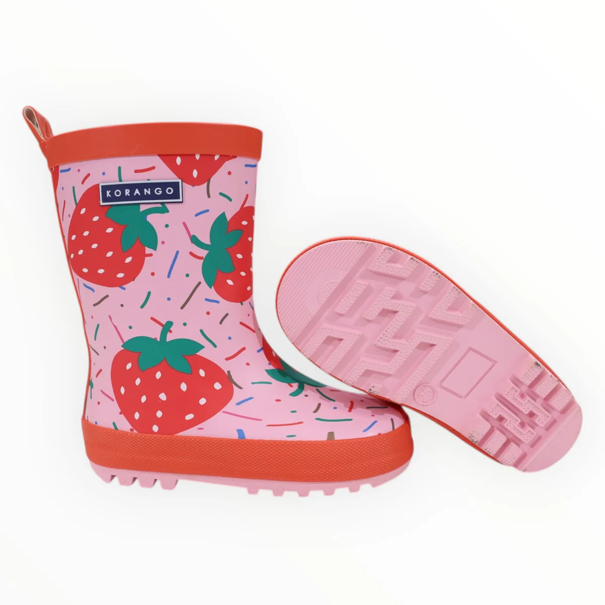 Strawberries & Sprinkles Gumboot | Pink