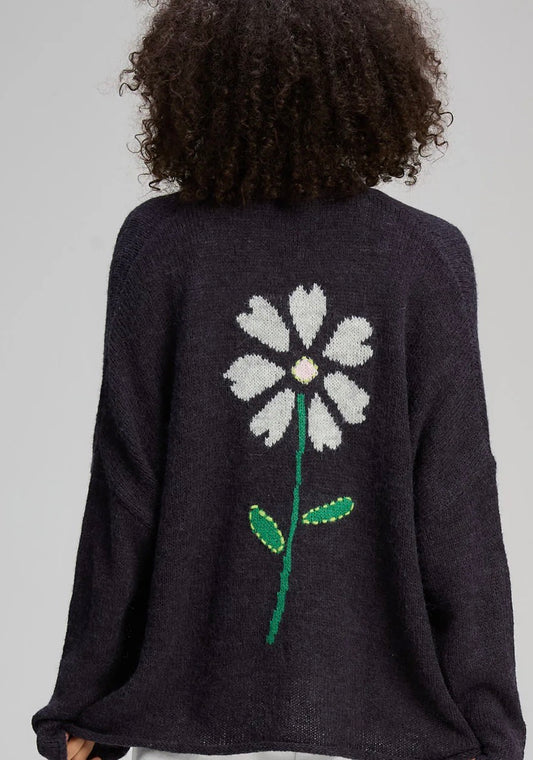 Bloom Back Cardi | Ink