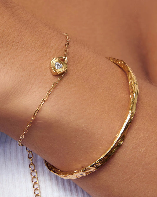 Ruby Heart Bracelet | Stone