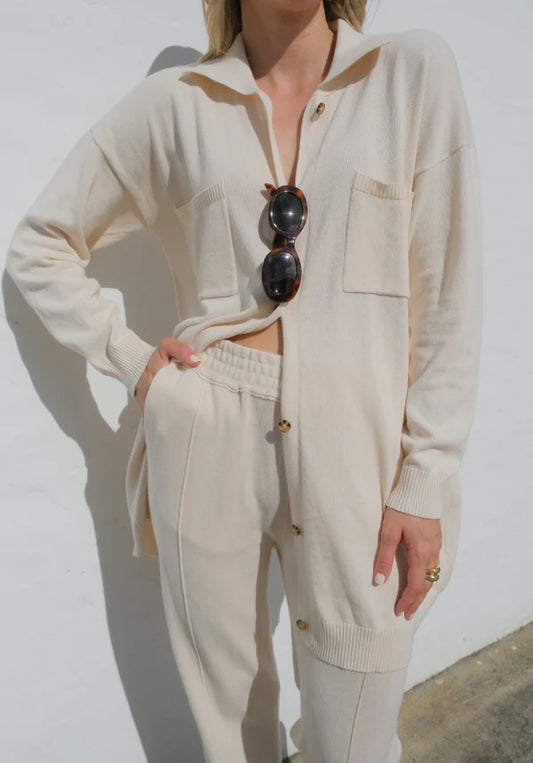 Zara Front Seam Pant | Frost