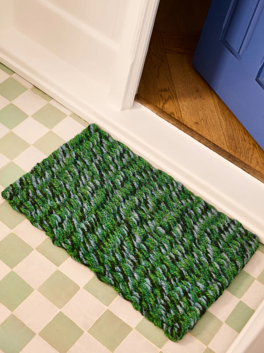 Woven Door Mat | Emerald
